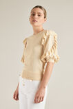 Frill Sleeve Knit    hi-res