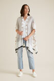 Jacquard Stripe Poncho    hi-res