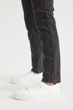 Basic Canvas Lace Up Sneaker  White  hi-res