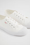 Basic Canvas Lace Up Sneaker  White  hi-res