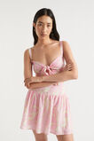 Voile Floral Tie Top  Soft Orchid Floral  hi-res