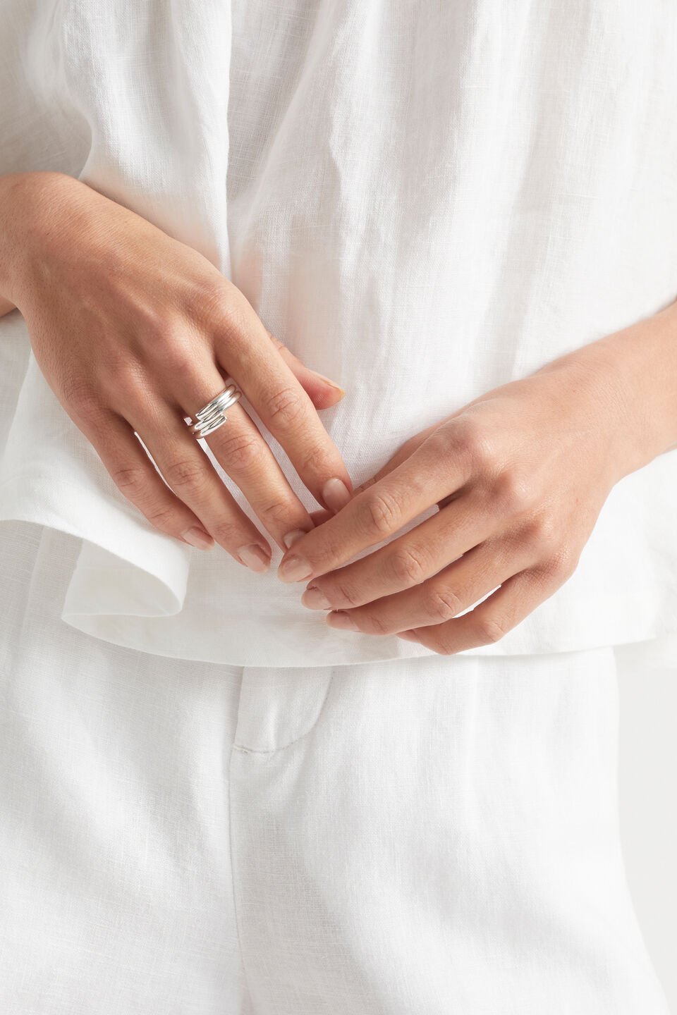 Tube Ring  Silver