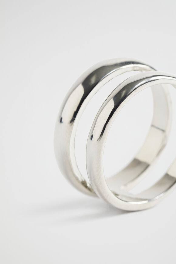Double Ring  Silver  hi-res
