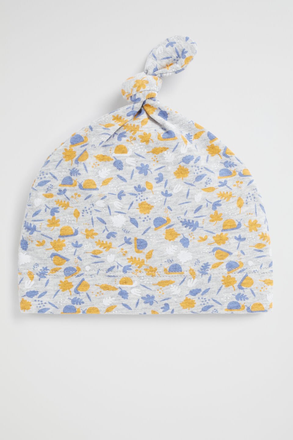 Foliage Knot Hat  Pale Grey Marle