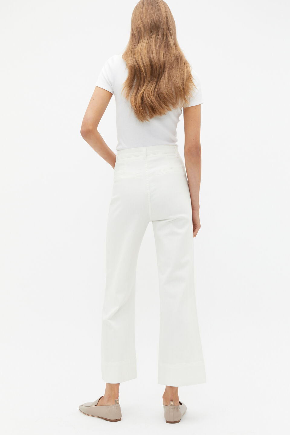 Core Wide Leg Pocket Jean  Cloud Cream