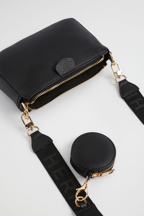 Hybrid Cross Body Bag  Black  hi-res