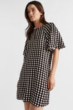 Geo Twill Mini Dress  Deep Raisin Geo  hi-res