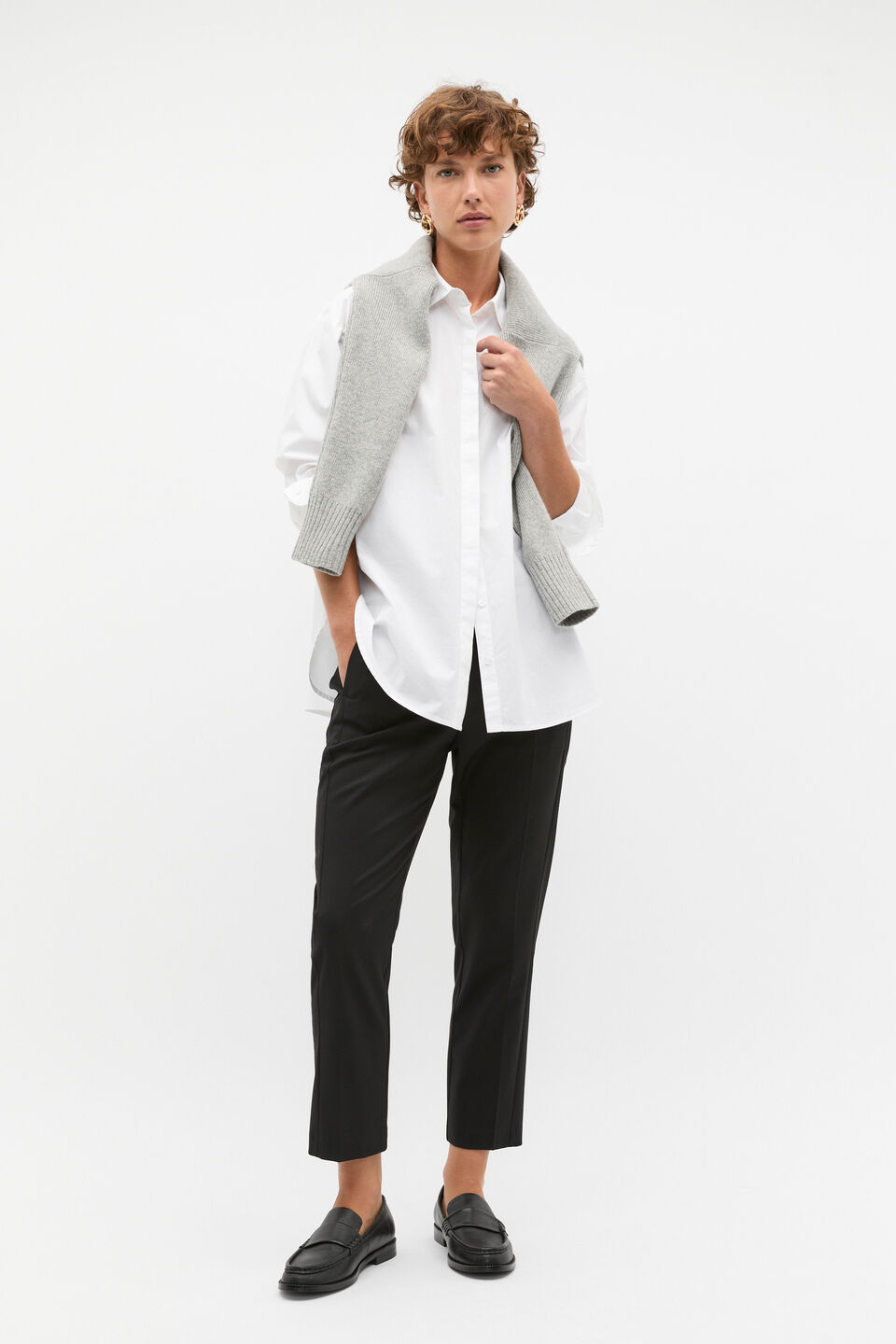 Slim Leg Elasticated Pant  Black
