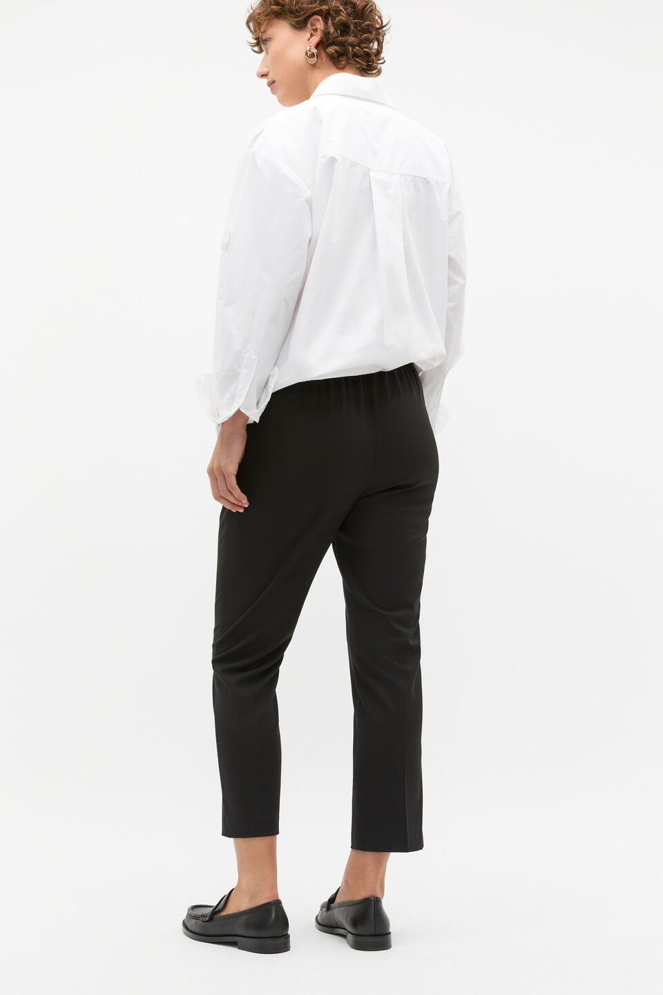 Slim Leg Elasticated Pant  Black