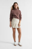 High Neck Crop Knit  Cocoa  hi-res