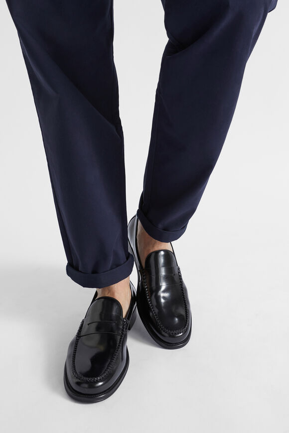 Leather Loafer  Black  hi-res