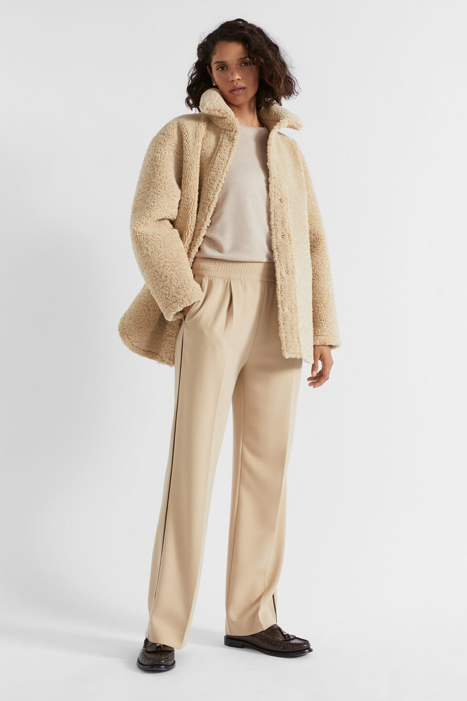 Waffle Supersoft Top  Champagne Beige Marle