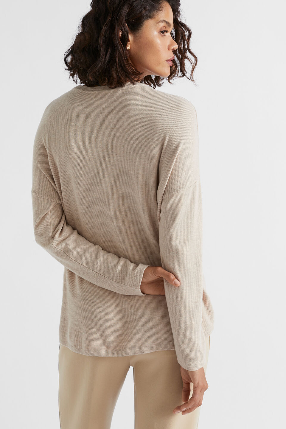 Waffle Supersoft Top  Champagne Beige Marle