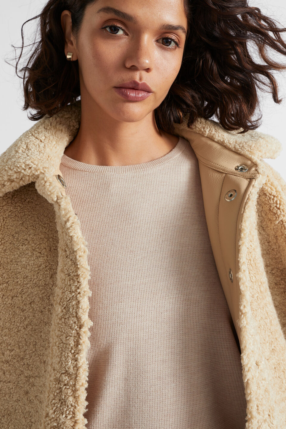 Waffle Supersoft Top  Champagne Beige Marle