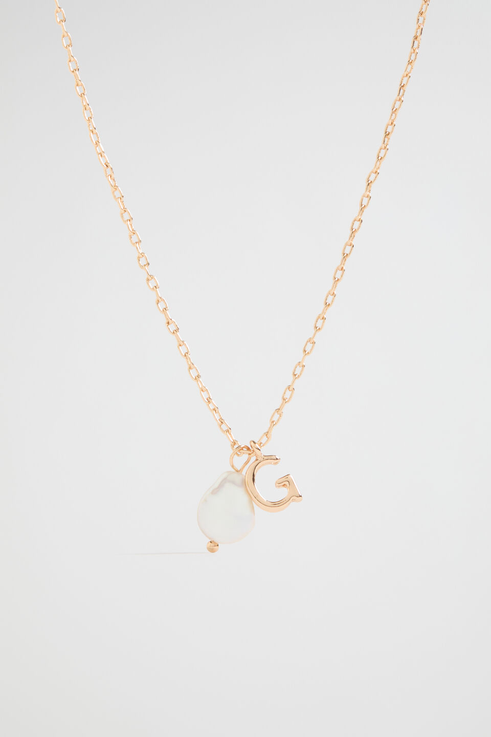 Pearl Alphabet Necklace  G