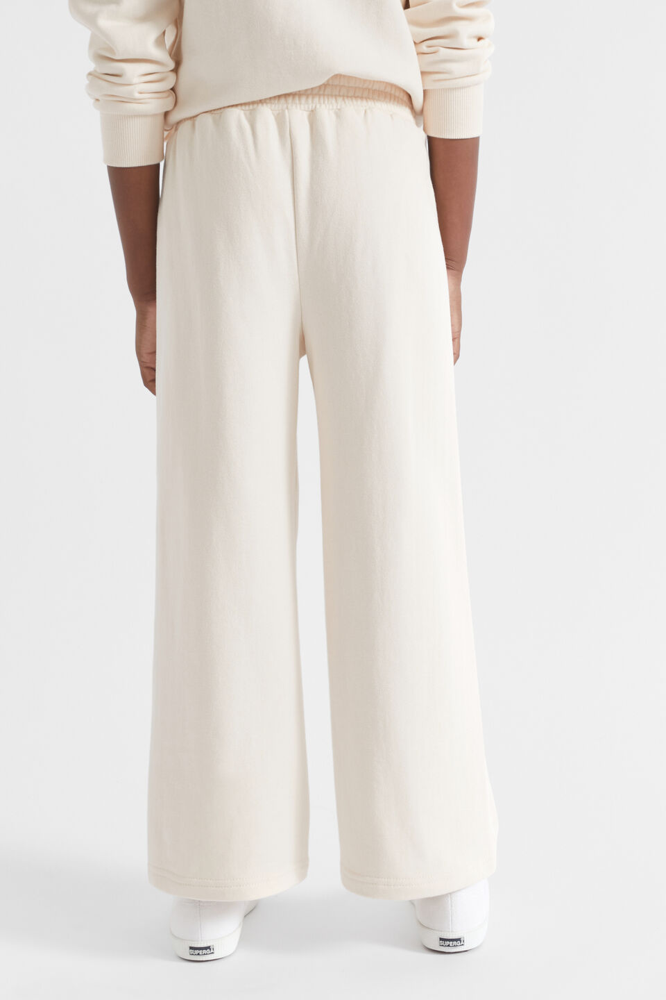 Pin Tuck Trackpant  Creme