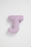 Orchid Cord Initial Cushion  J  hi-res