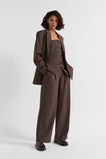 Tailored Longline Bodice  Dark Espresso Pinstripe  hi-res