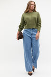 Merino Button Up Knit Cardigan  Rainforest  hi-res