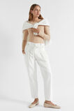 Denim Eyelet Jean  Cloud Cream  hi-res
