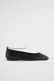 Michaela Chain Ballet Flat  Black  hi-res