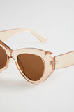 Polly Cat Eye Sunglasses  Champagne Beige  hi-res
