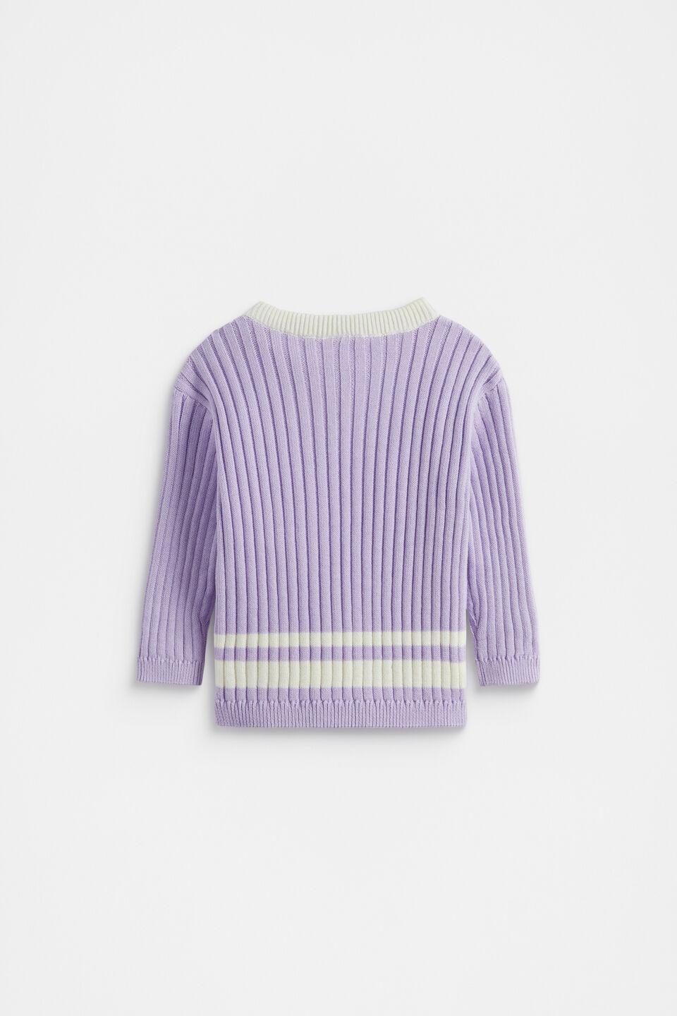 Rib Knit Jumper  Bright Lavender