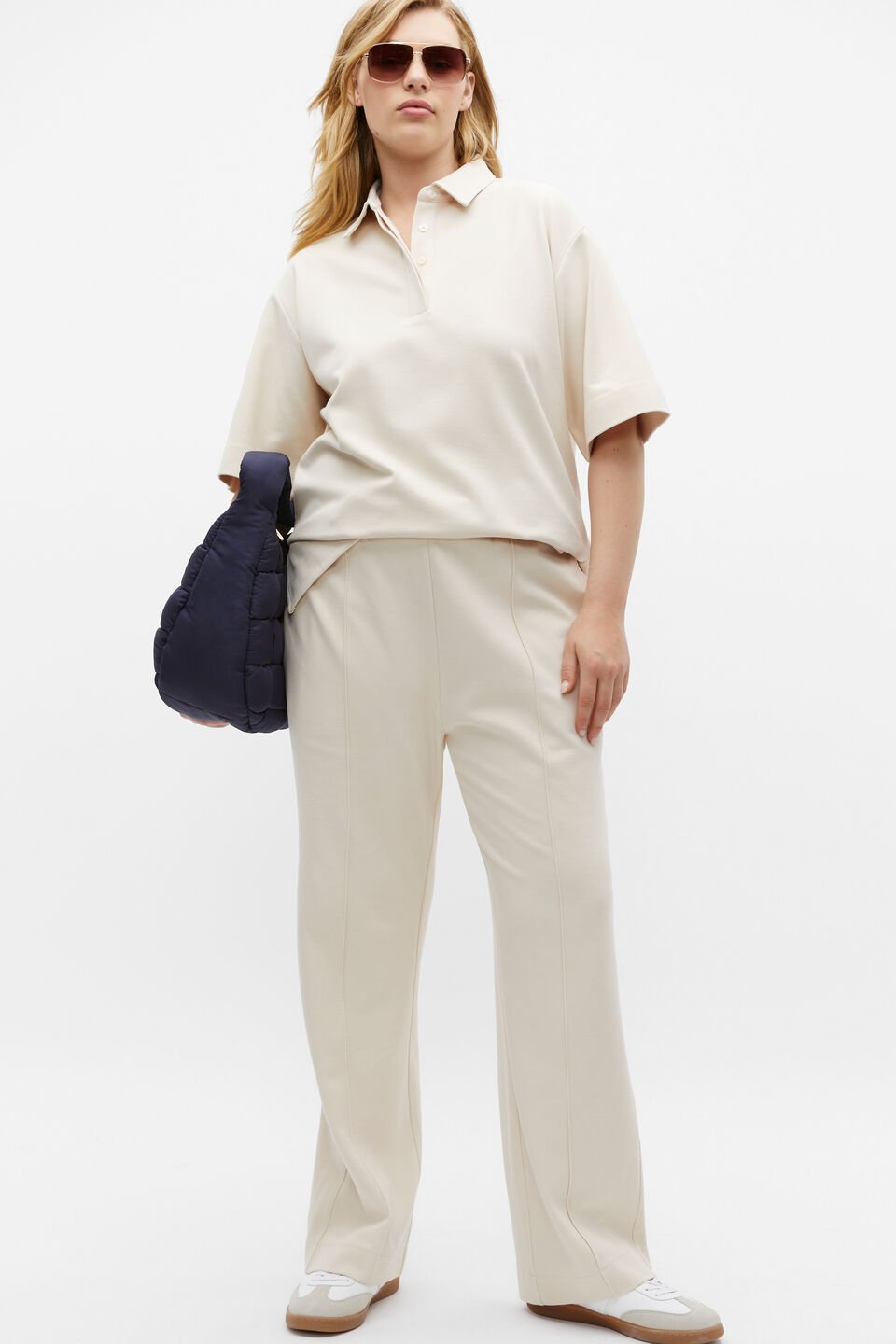 Double Knit Polo  Vanilla Cream