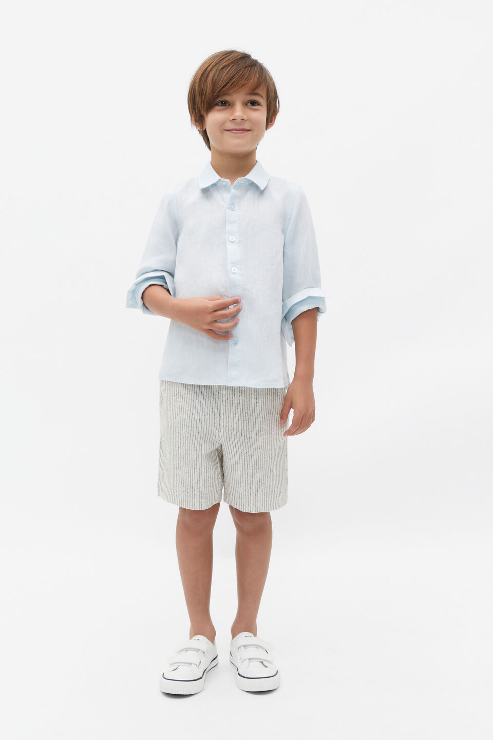 Linen Shirt  Ice Blue