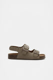 Double Buckle Slide  Taupe  hi-res