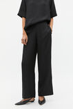 Textured Satin Elasticated Pant  Black  hi-res