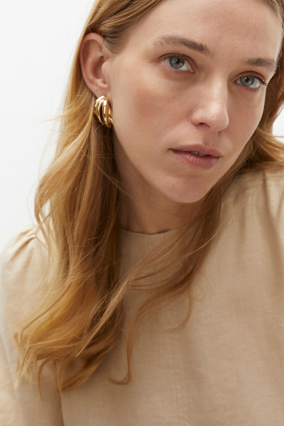 Twist Hoops Earring  Gold