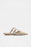 Kara Caged Pointed Flat  Vanilla  hi-res