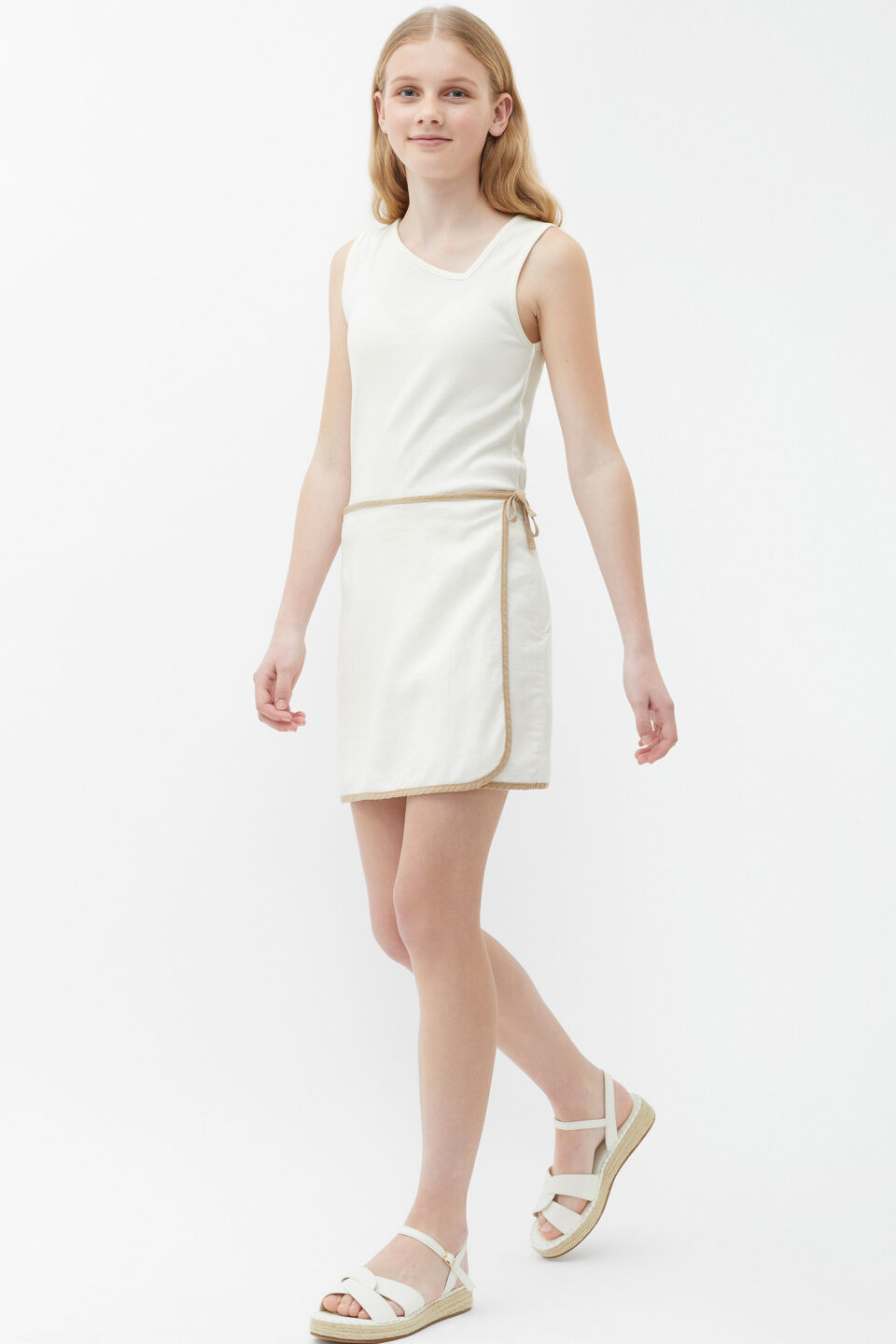 Asymmetric Rib Tank  Marshmallow