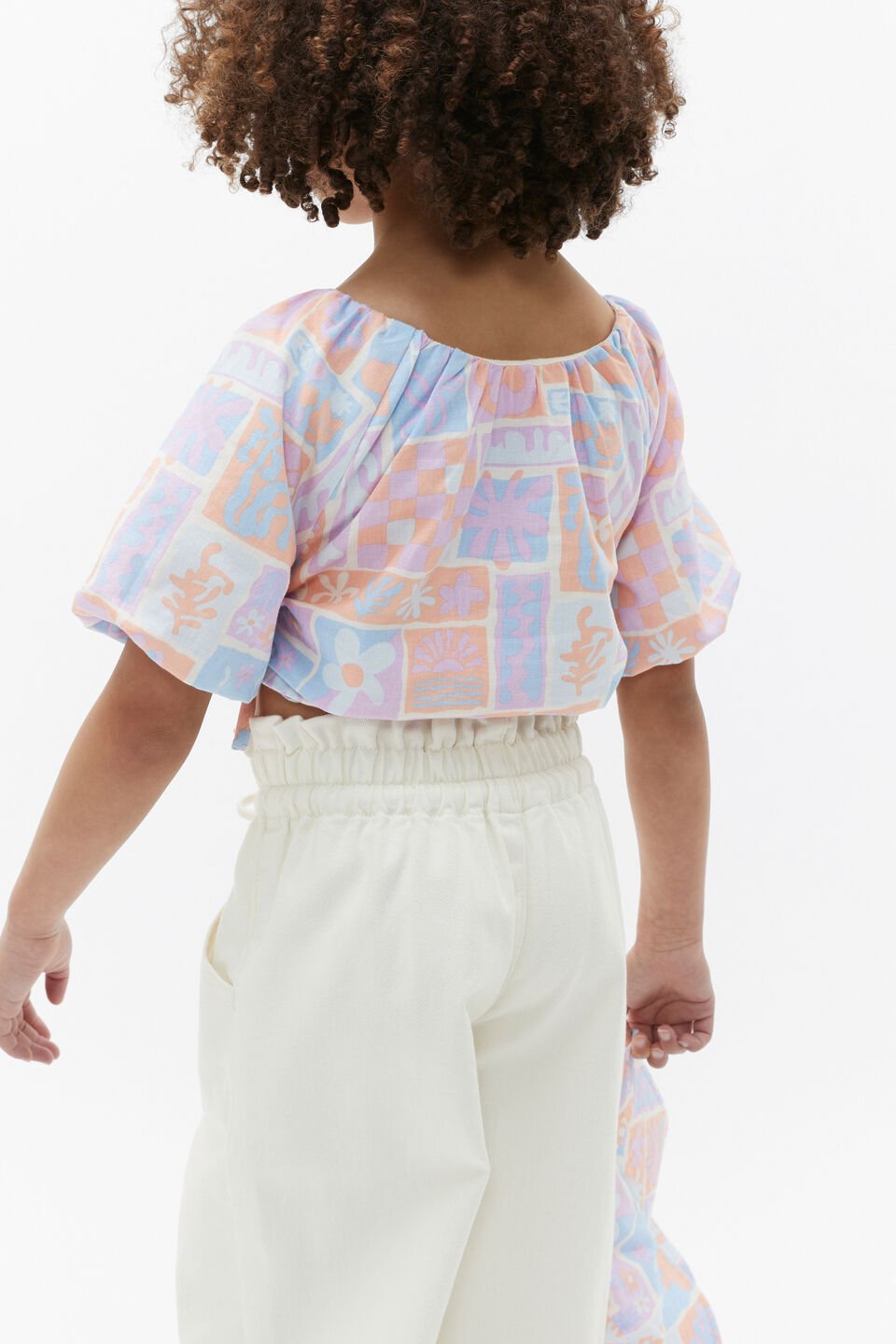 Abstract Print Top  Milk