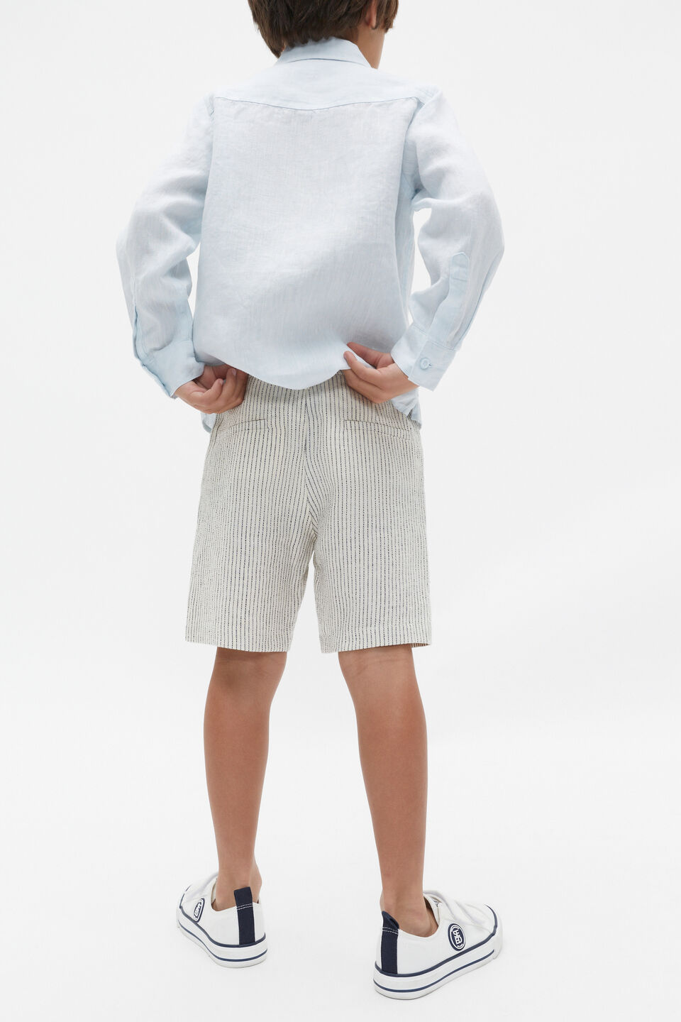 Occasion Chino Short  Milk Stripe