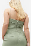 Linen Balconette Top  Pale Olive  hi-res