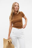 Australian Cotton Rib Tee  Cinnamon Spice  hi-res