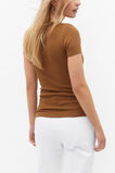 Australian Cotton Rib Tee  Cinnamon Spice  hi-res