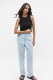 Cotton Knit Top  Black  hi-res