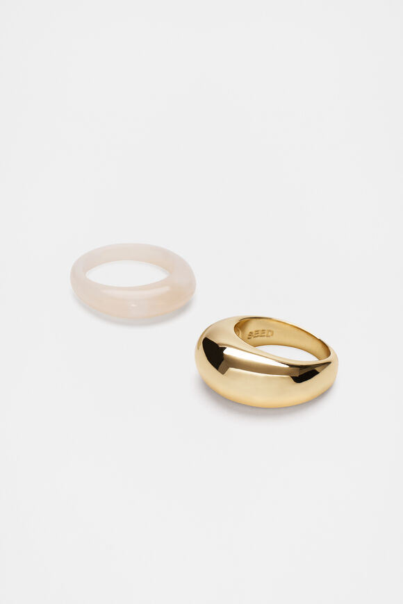 Resin Ring 2 Pack  Cloud Cream  hi-res