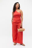 One Shoulder Tank  Strawberry Red  hi-res