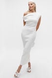 Boucle Knit Off Shoulder Dress  Cloud Cream  hi-res