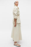 Denim Circle Skirt  Vanilla Cream  hi-res