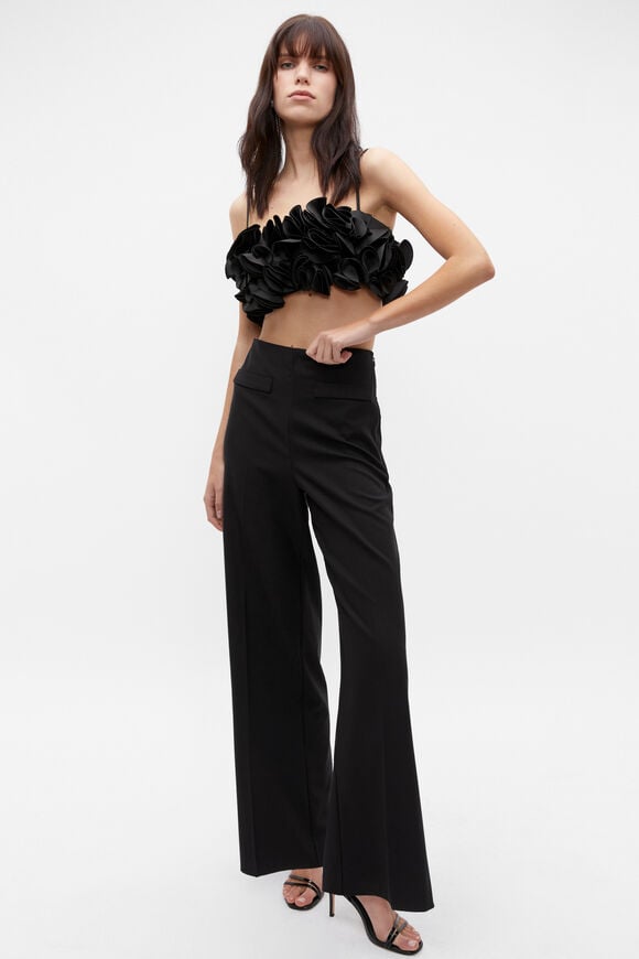 Tailored High Waist Trouser  Black  hi-res