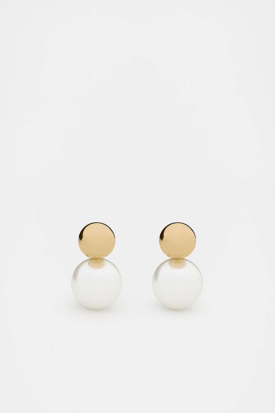 Round Pearl Drop  Gold