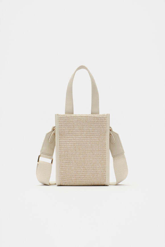 Woven Mini Crossbody Bag  Stone  hi-res