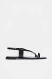 Lucia Toe Ring Sandal  Black Patent  hi-res