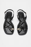 Lucia Toe Ring Sandal  Black Patent  hi-res