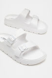 Moulded Double Buckle Slide  White  hi-res